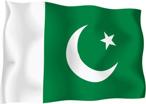 矢量巴基斯坦独立日飞行旗