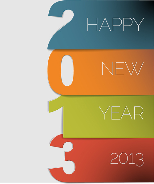 Vector conjunto de Creative New Year13 elementos de diseño