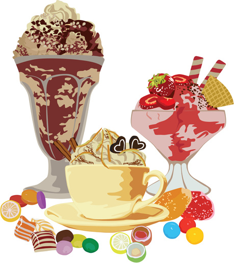 Vector Set Of Ice Cream Creative Design 8