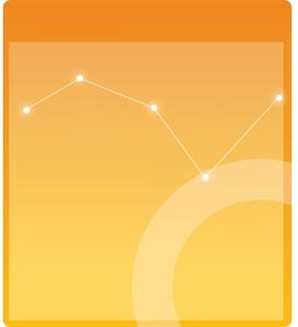 einfache orange Rahmen Hintergrund Design Elemente Vektorgrafik