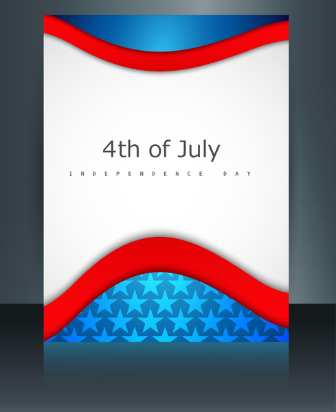 vektör şablon broşürde Başkan gün yansıma tasarımı için Amerika Birleşik Devletleri