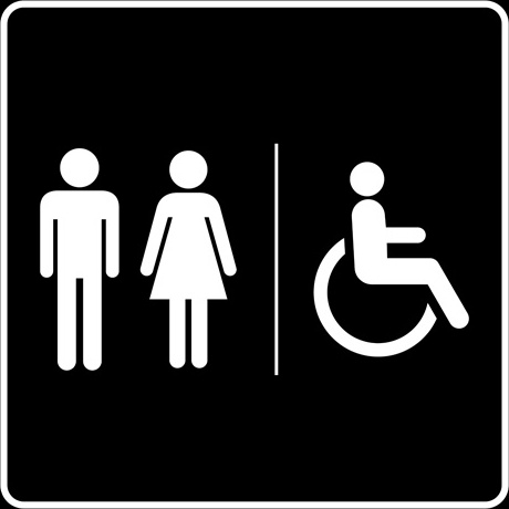 vektor toilet tanda pria dan wanita desain