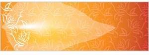 vintage padrão de vetor no banner de pano de fundo laranja brilhante