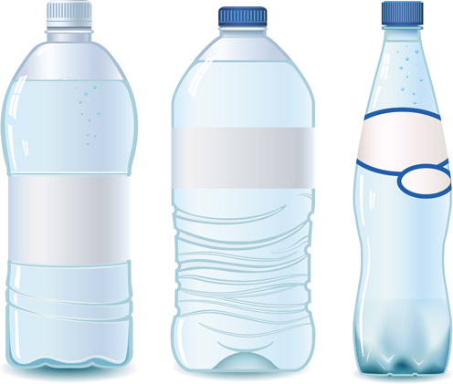 Vektor Wasserflasche Vorlage
