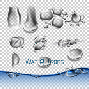 diseño de ilustración vectorial agua gotas