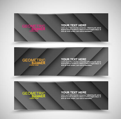 vektor web banner kreatif desain grafis set