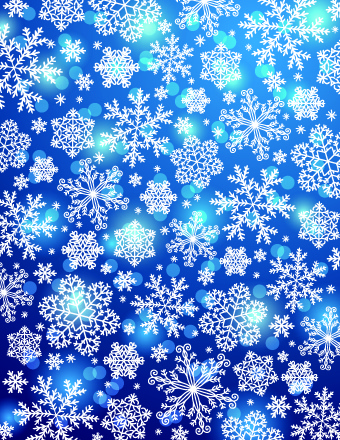 Vektor Winter Schneeflocken Hintergrund