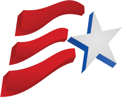 vektor 4 Juli ikon bendera kemerdekaan Amerika