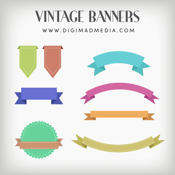 bandeiras vintage vector design