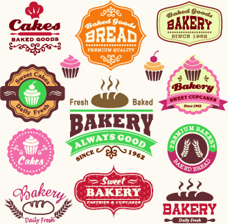 Vintage Food Logo With Labels Vector-vector Logo-free Vector Free Download