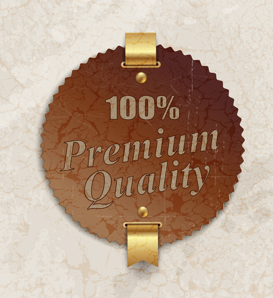 Vintage gold Premium Qualität Abzeichen Granit Hintergrund