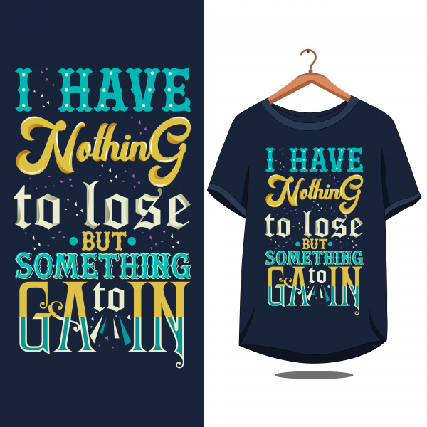 vintage citazione tipografia motivazionale per il design della tshirt