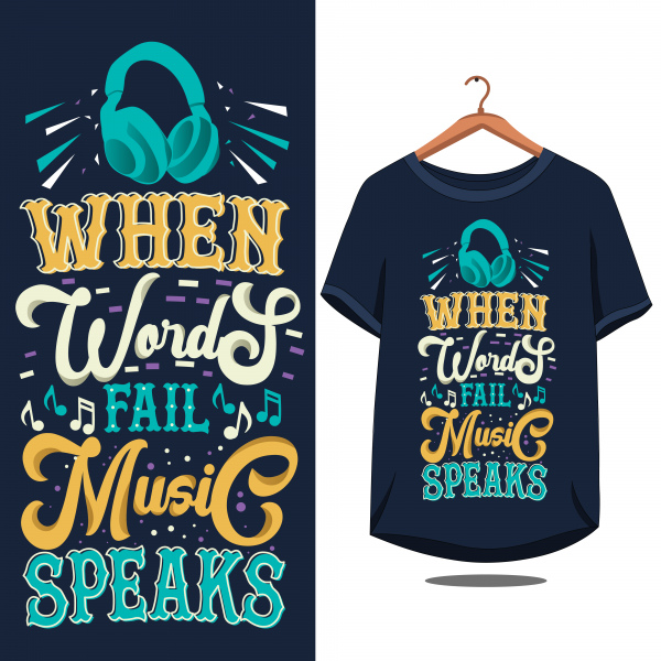 vintage citação motivacional tipografia para t-shirt design