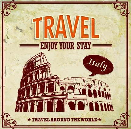 ビンテージ スタイルの旅行ポスター デザインのベクトル