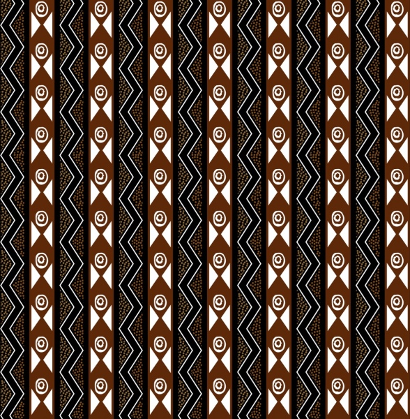 Vintage Tribal Pattern Design Abstract Repeating Style