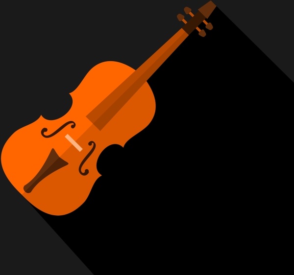ícone de plana de violino