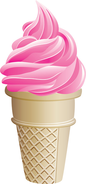 鮮やかなアイスクリームのデザイン要素ベクトル3