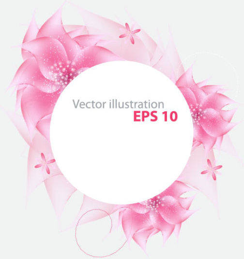 seni latar belakang vector floral mengkilap hidup