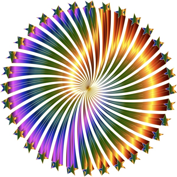 Vortex okrągły wektor ilustracja kolorowy Design