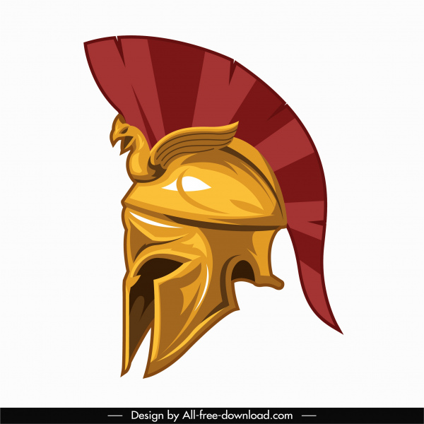 ícone de armadura guerreiro esboço capacete clássico 3d