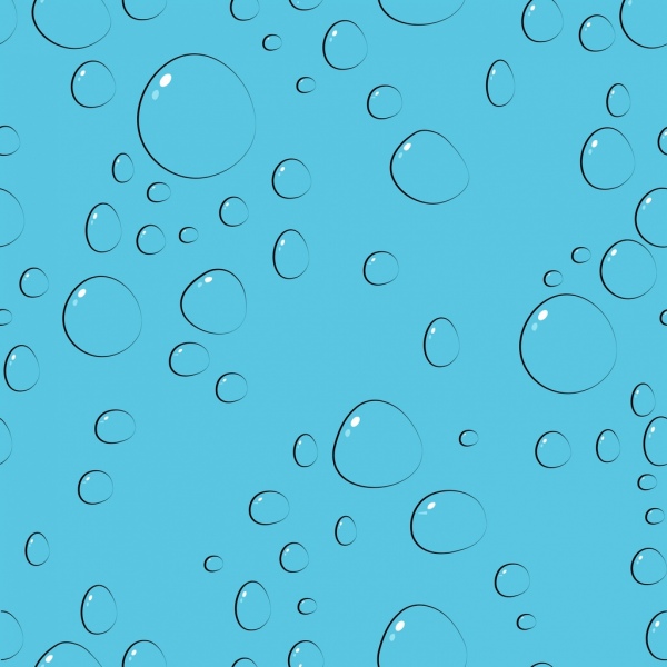 водных капель фон эскиз различные повторяющиеся круги украшения