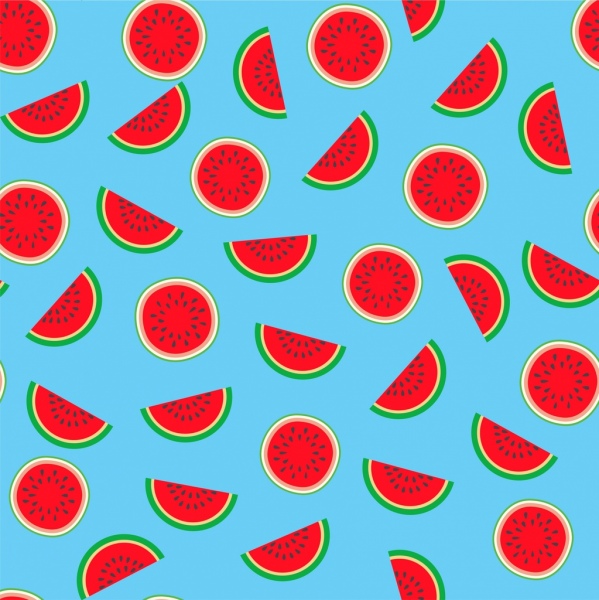 Wasser Melone Hintergrund hell gefärbt wiederholendes design