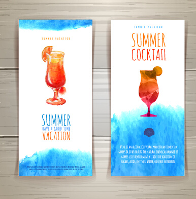 kreatif latar belakang perjalanan musim panas cat air