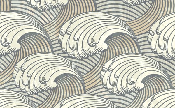 ondas fondo clásico primer plano decoración curvas bosquejo