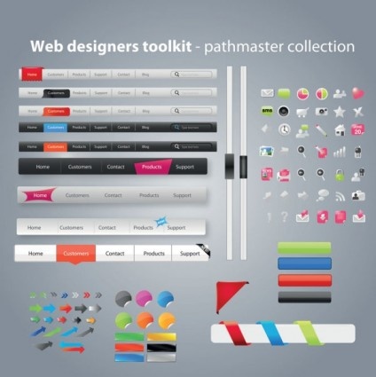 vetor de toolkit Web designers