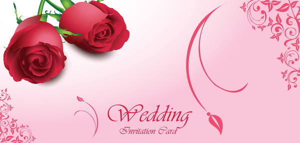 Hochzeit-Dekor mit roten rose