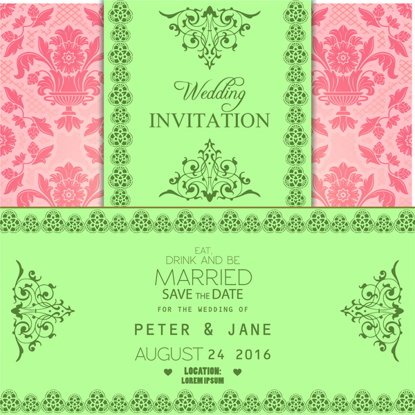結婚式の招待カード