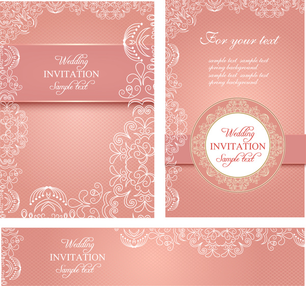結婚式の招待カードのテンプレート