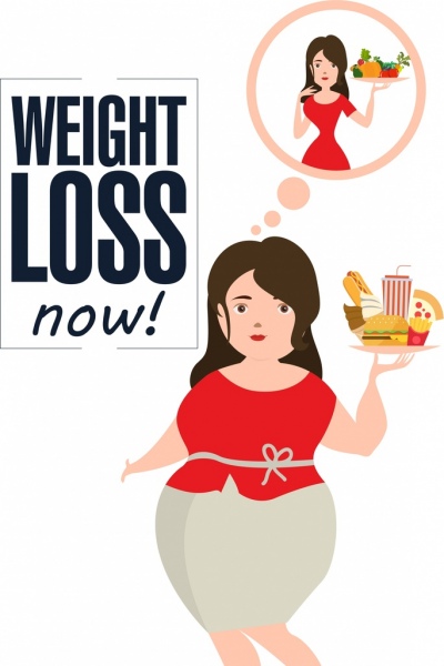 فقدان الوزن الاعلان امرأة الفكر الغذائي الحلي الايقونات