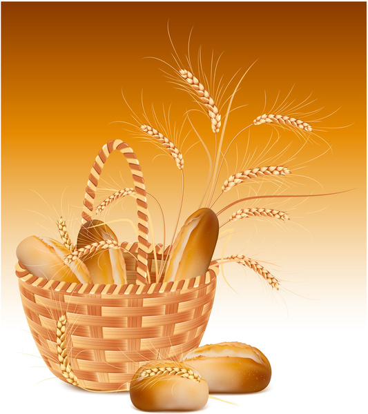 Wheat With Bread Vector 5