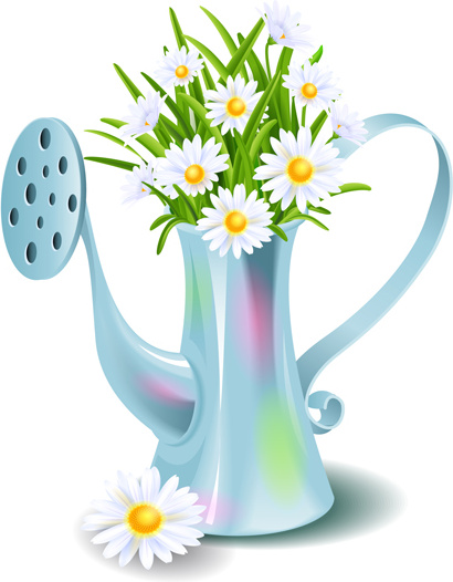 su ısıtıcısı vektör ile beyaz çiçek