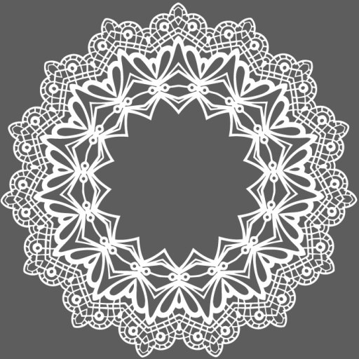 White Lace Frames Vector