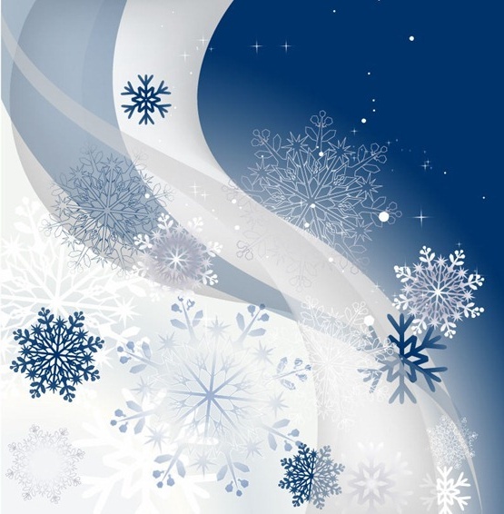 Winter Hintergrund mit Schneeflocken