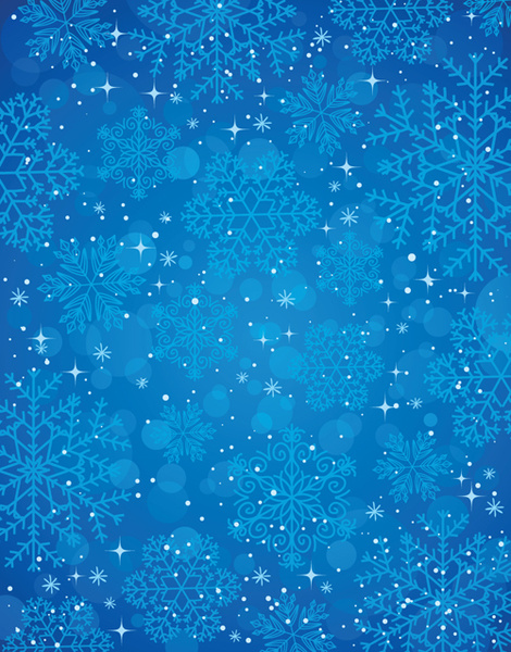 冬の青いクリスマス ベクトル背景アート