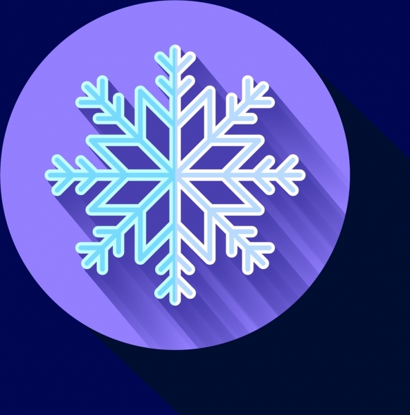 decoración de símbolo de copo de nieve de invierno Navidad fondo closeup