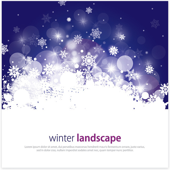 Winter-Landschaft-Vektorgrafik