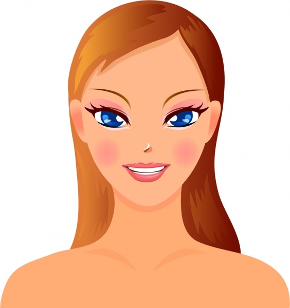 ritratto di donna faccia mezzo nudo stile colorato di prelievo