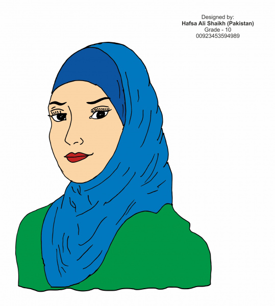 donna musulmana ragazza sciarpa