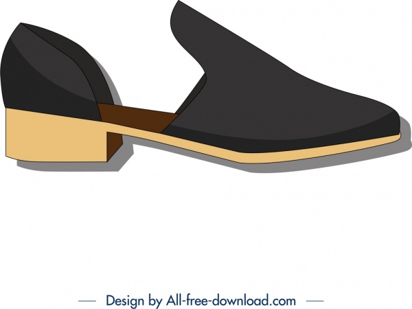 wanita Sepatu template desain 3d modern