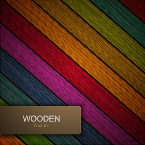 placa de madeira cor planos de fundo vector