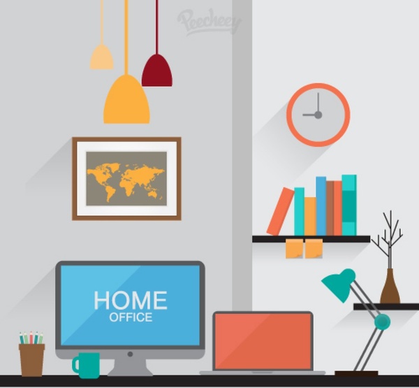 Ilustración del lugar de trabajo