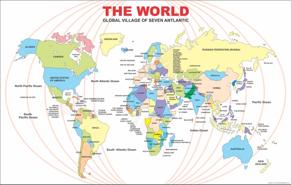 Mappa del mondo 2016