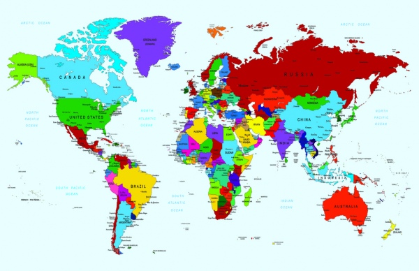 mapa do mundo por identificação sandeep Pinheiro