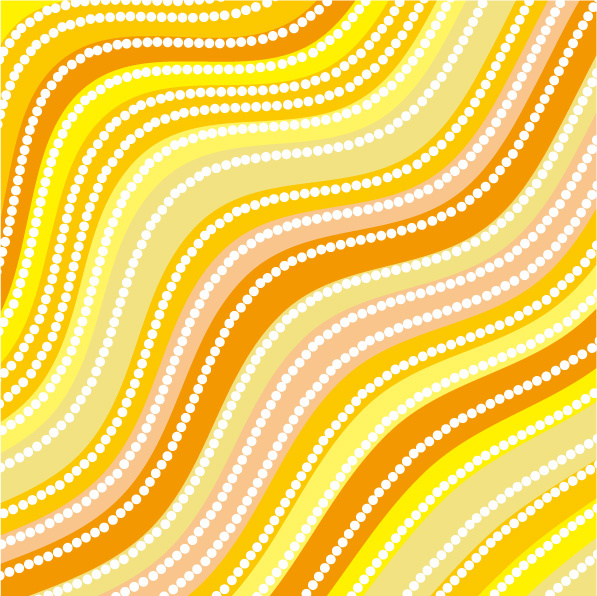 le linee dinamiche vettore sfondo giallo