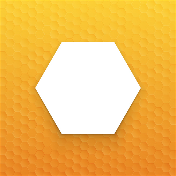 latar belakang kuning hexagon