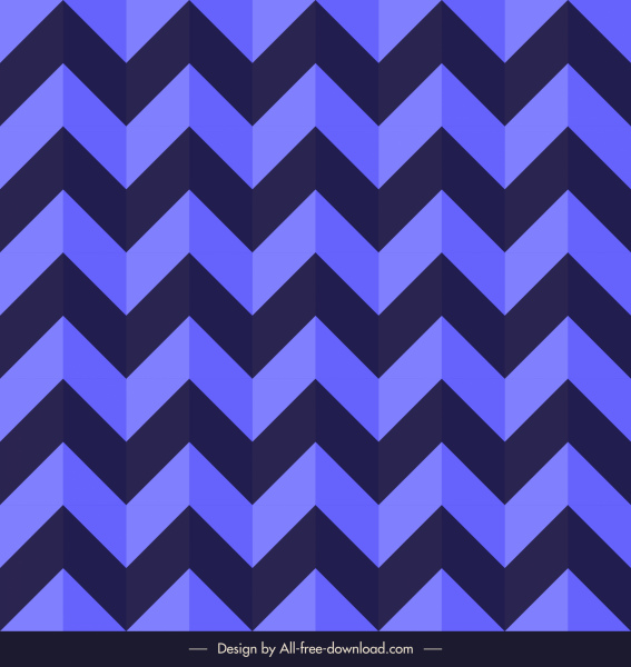 plantilla de patrón en zigzag violeta oscuro 3D simetría de ilusión